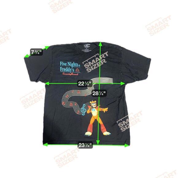 Five Nights at Freddy's Black TShirt Size XL - Picture 5 of 5